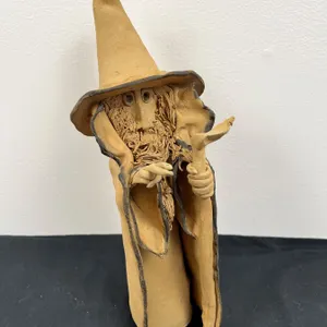 Unique Wizard Clay Sculpture