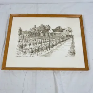 Framed Print " Simonsig - The Collars on De Hoop"