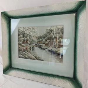 Framed Embroidered Wall Art