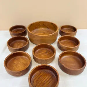 Set of Wooden Salad Bowls