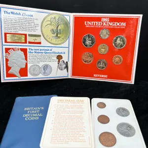 1985 UK Coin Collection and Britain's First Decimal Coins