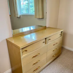Vintage Six Drawer Dresser with Mirror