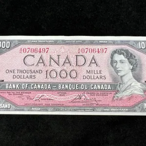 1954 Lawson/Bouey Canada $1000 Bank Note