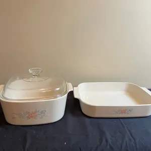 2 Vintage Corning Ware Pieces