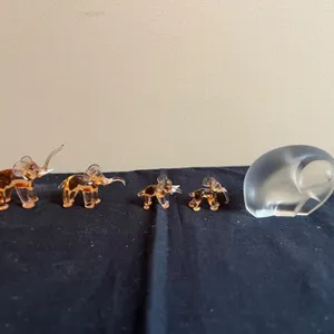 Elephant Glass Ornaments