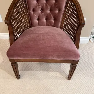 Upholstered Button Back Chair