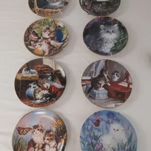 Decorative Cat Themed Plates