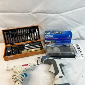 Campbell Hausfeld Air Brush Kit, Glue Guns, & Exacto Precision Set