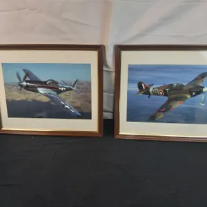 2 Frames Warplane Photographs
