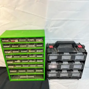 2 Hardware Organizers with Contents