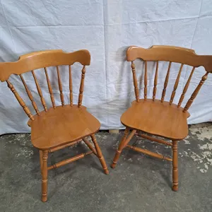 2 Wooden Chairs