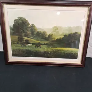 Framed Horse Print "Lazy Afternoon". Artist - Lanford Monroe