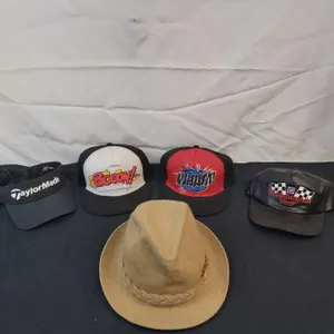 1 Golf Hat, 3 Ball Caps & 1 Stetson