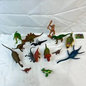 Variety of Plastic Dinosaurs