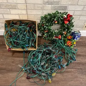 Assorted Christmas Lights & Decor