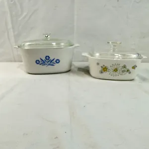 2 Casserole Dishes with Lids