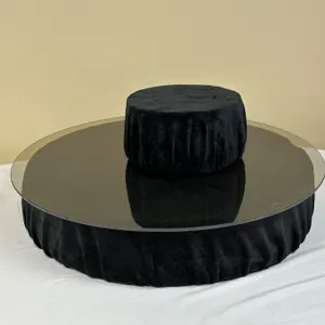 Display with glass top