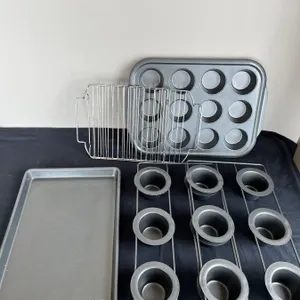 Assortment of Baking Sheets and Pans