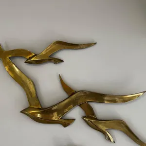 Brass Bird Wall Décor