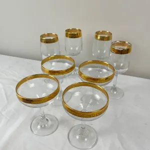 Gold Rimmed Stemware