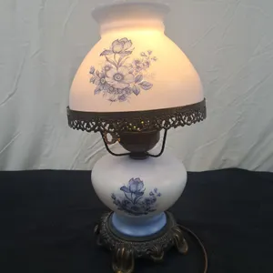 Vintage Hurricane Parlour Table Lamp