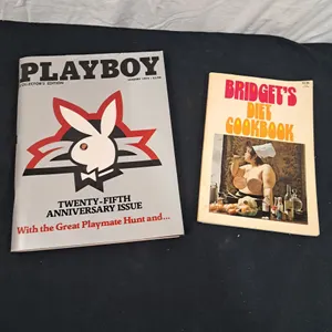 1979 Collectors Edition Playboy Magazine & Bridget's Diet Cook Book
