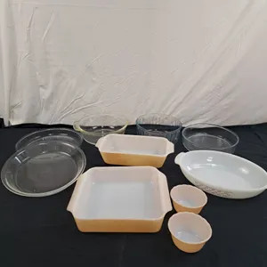 Assortment of Fire King, Pyrex & Termo-Rex Dishes