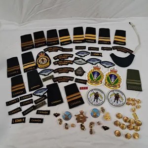 Assorted Military Patches, Buttons, Pins & More