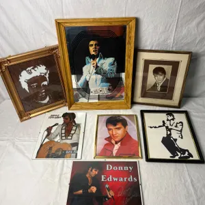 Framed Elvis & Impersonator Portraits