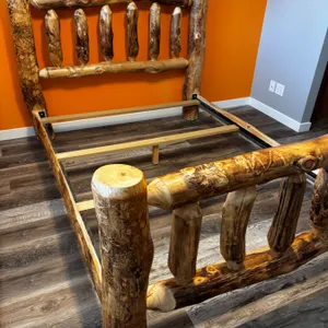 Queen Log Bed Frame