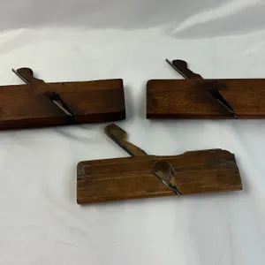 3 Vintage Wooden Moulding Planes