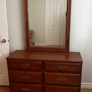 6 Drawer "NN" Dresser with Vanity Mirror