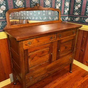 Vintage Sideboard with Mirror