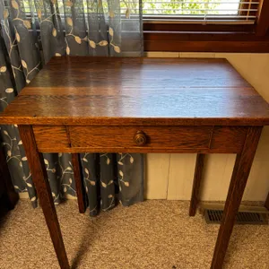 Vintage Wooden Table with Drawer