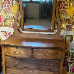 Antique Dresser with Mirror