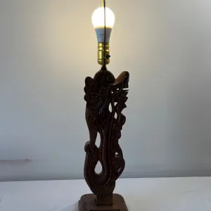 Carved Dragon Table Lamp