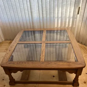 Glass Inlaid Coffee Table