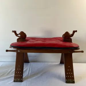 Vintage Camel Saddle Stool