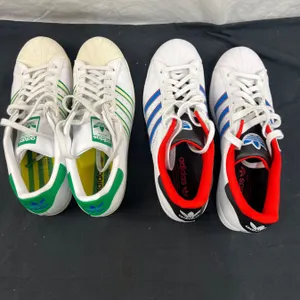 2 Pairs Men's Adidas Superstar Running Shoes