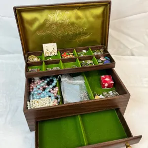 Jewellery Box with Assorted Costume Jewellery