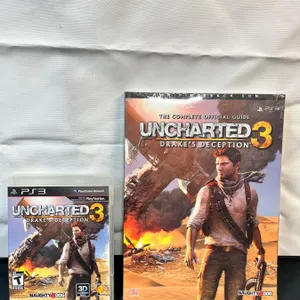 PS3 "Uncharted Drakes Deception" Book & Game