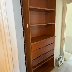 2 piece Bookshelf and CD Rack