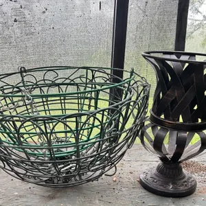 Wire Basket and Planter