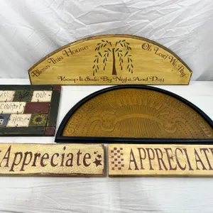 Metal and Wood Signs
