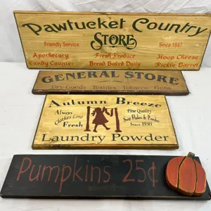 Wooden Signs Lot