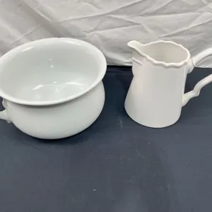 Vintage Chamber Pot and Pitcher