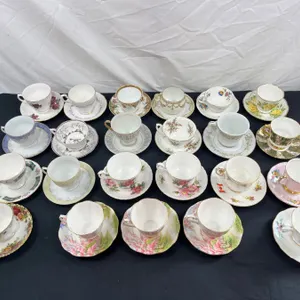 Assorted China Cups and Saucers