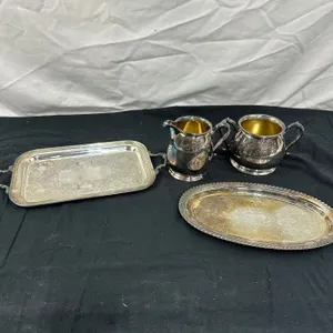 Essay, WMA Rogers & Viking Plate Lot