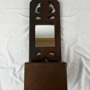 Vintage Wooden Hall Mirror