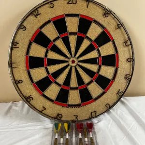 Dartboard with Darts